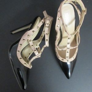Jojo Cat Studded Strappy Stiletto Heels *NEW